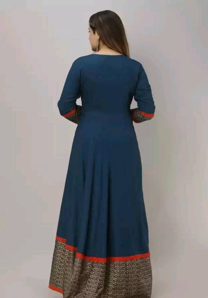Classic Rayon Embroidered Gown