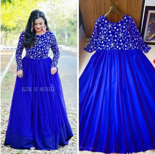 Luxurious Georgette Indo Western Gown