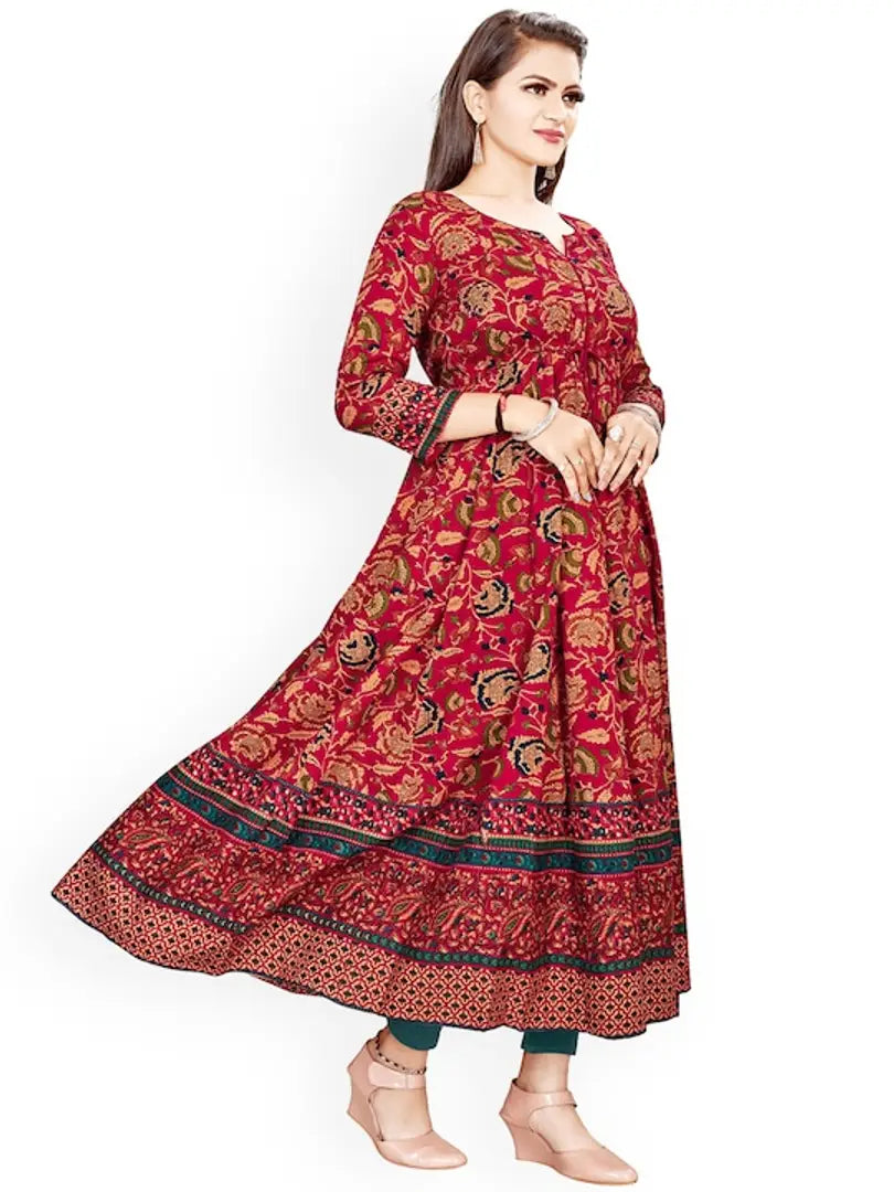 Ethnic Printed Long Gown