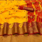 Awesome Cotton Silk Peacock Motif Jacquard Border Saree