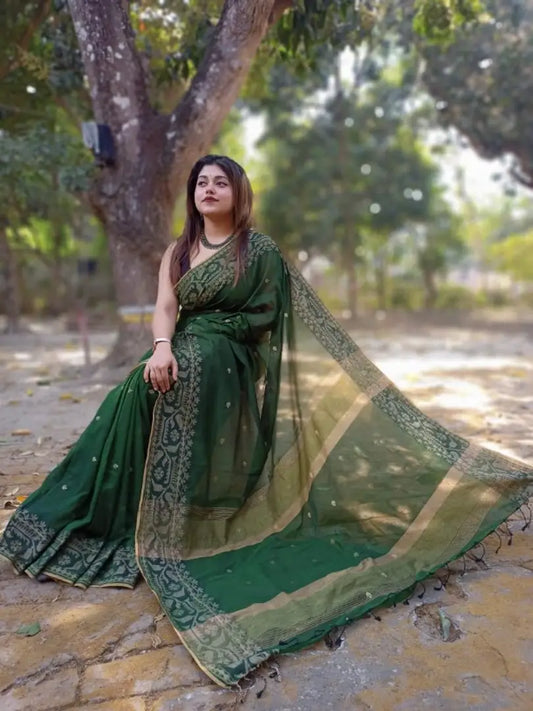 Glamorous Khaadhi Cotton Saree