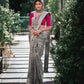 Magnificent Silk Jacquard Border Saree With Blouse Piece