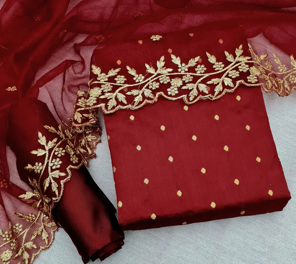 Elegant Jacquard Salwar Suit Dress Material