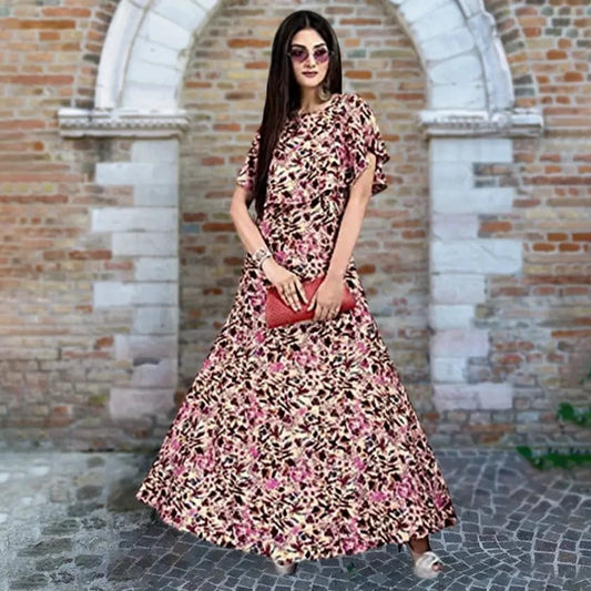 Fancy Crepe Anarkali Gown