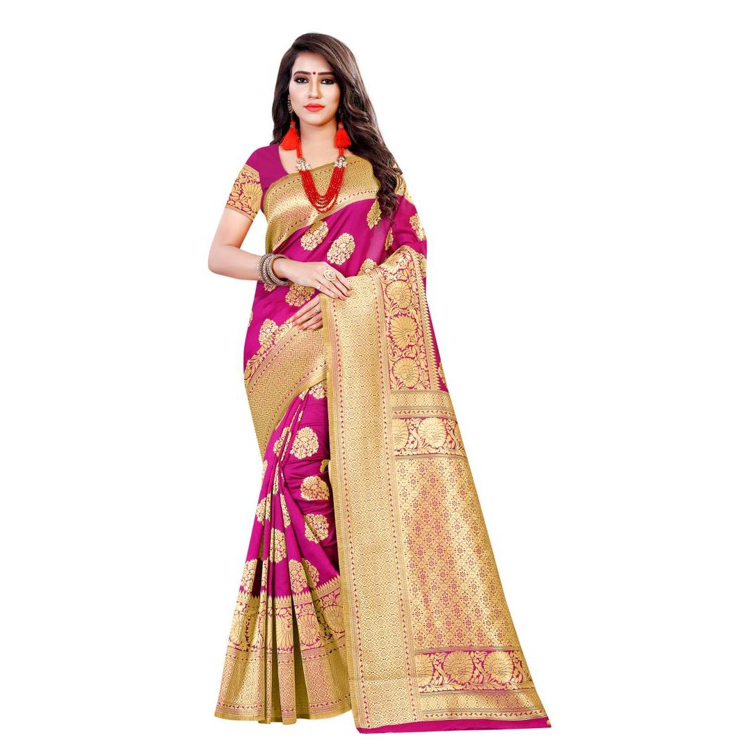 Elegant Kanjeevaram Silk Woven Design Saree